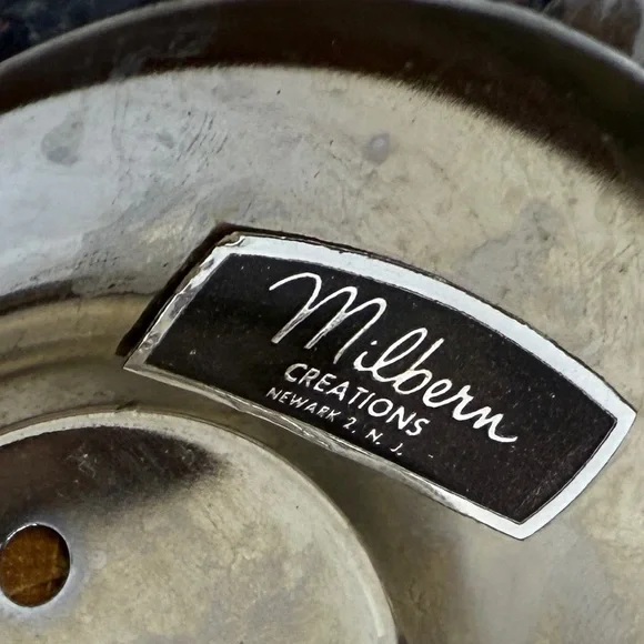 MCM Vintage Barware 1960s Chrome Caddy & Rotating Lazy Susan Set of 4 Glasses - Picture 2 of 9